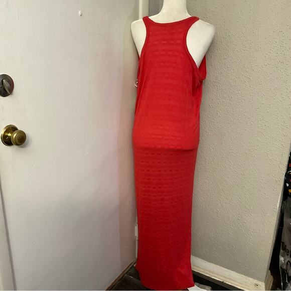 RACHEL Rachel Roy Casual Knit Racerback Maxi T-Shirt Dress S NEW Cherry Girl - Picture 3 of 11